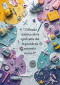 Diario di Viaggio Personalizzato Artigianale – Il mondo cambia colore
