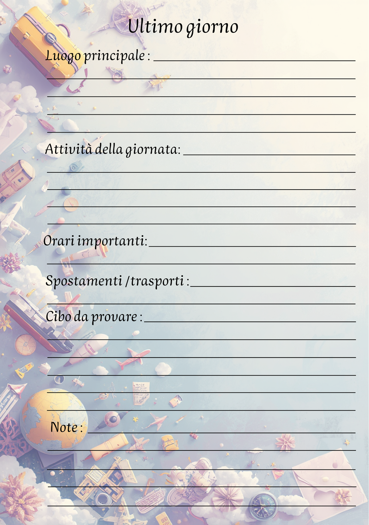 Diario di Viaggio Personalizzato Artigianale – Il mondo cambia colore