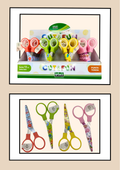 Forbici Stampate Lebez Cut & Fun - espositore con tutti i modelli