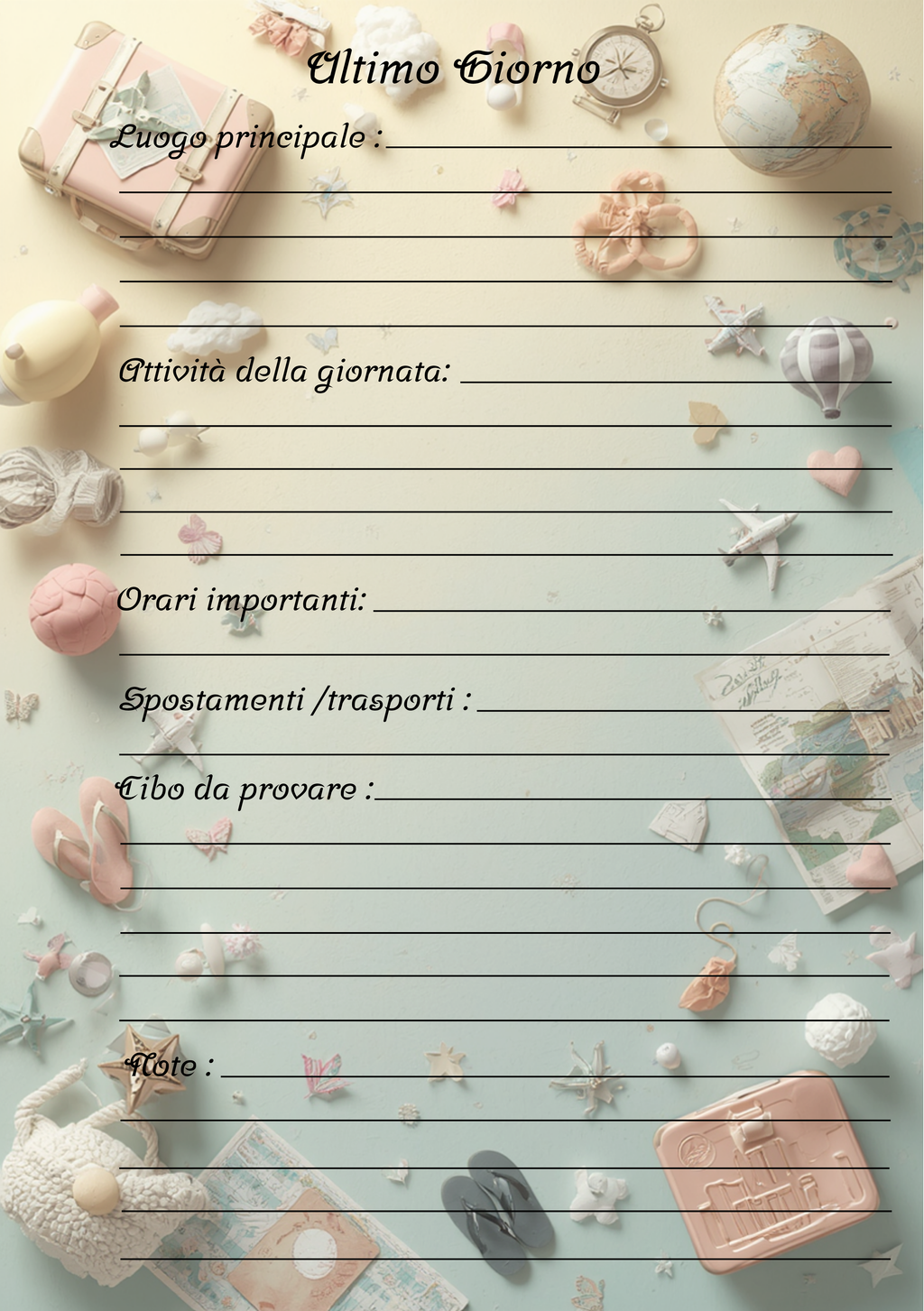 Diario di Viaggio Personalizzato Artigianale – Il mondo è più grande