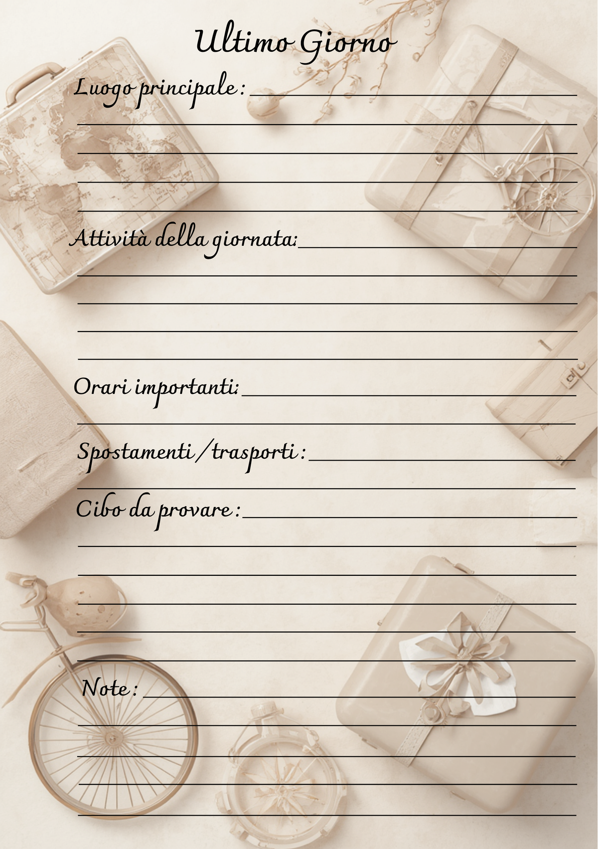 Diario di Viaggio Personalizzato Artigianale – Ogni viaggio mi insegna qualcosa