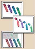 Evidenziatori Glitter Maped - tutti e 4 i colori insieme