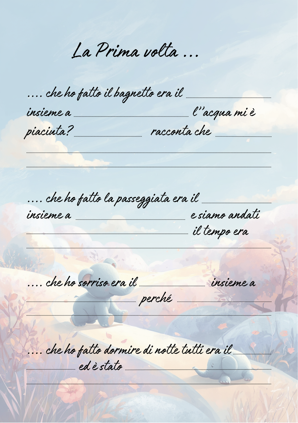 Album Nascita Personalizzato Artigianale – Primo Anno Completo – Modello 2