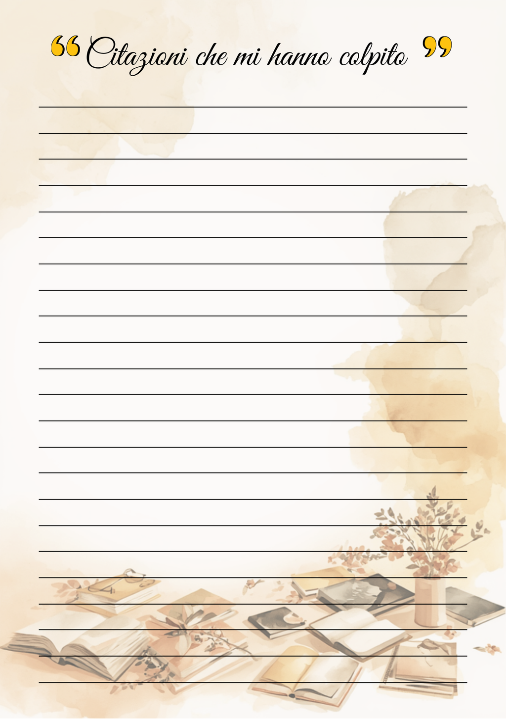 Diario di Lettura Personalizzato Artigianale – Modello 2