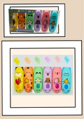 Confezione 6 Evidenziatori Kawaii Animali How Cute Pastel Highlighters