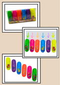 Confezione 6 Evidenziatori Frutta Berry Hits - ciliegia, anguria, banana, limone, uva, fragola
