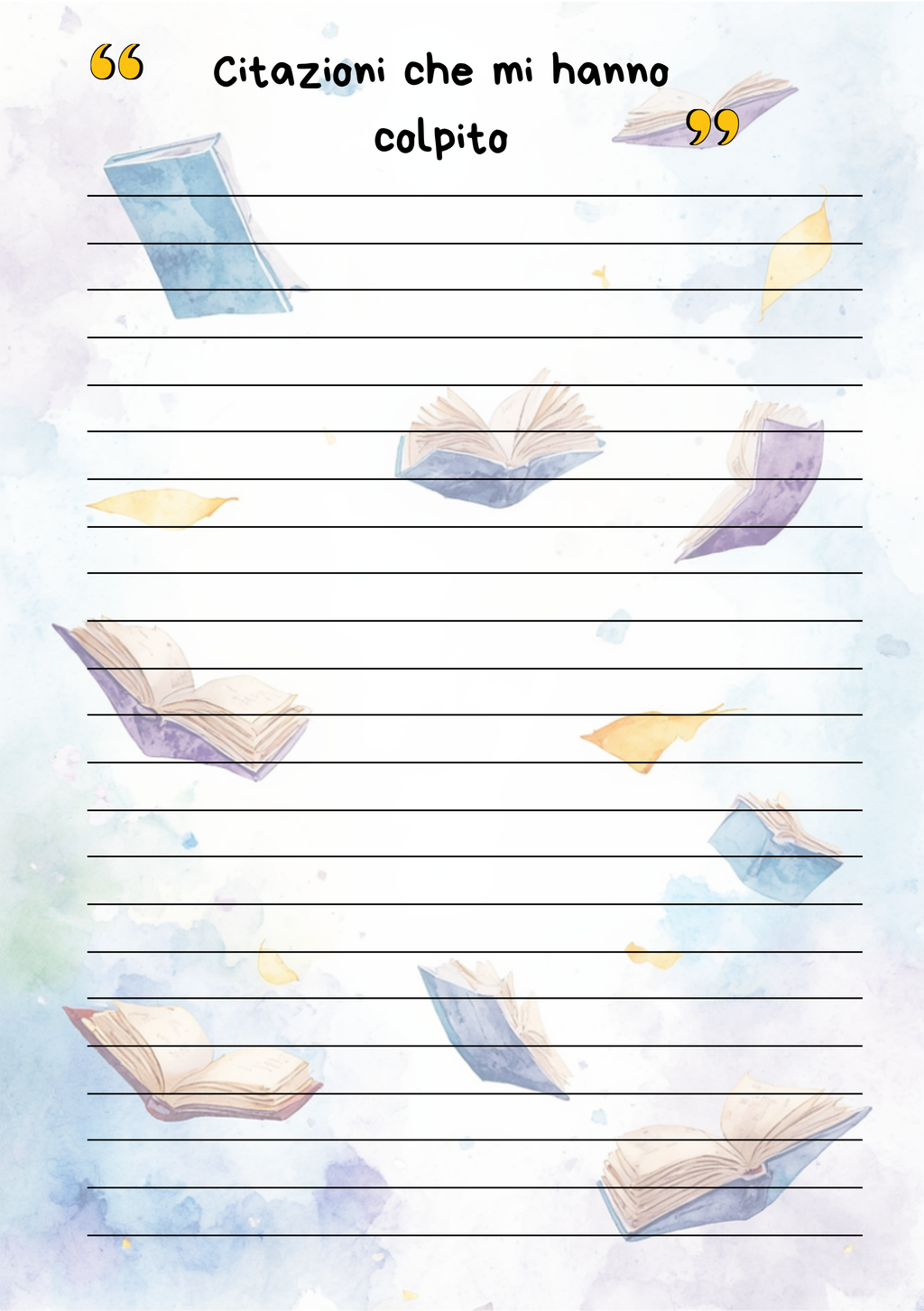 Diario di Lettura Personalizzato Artigianale – Modello 3