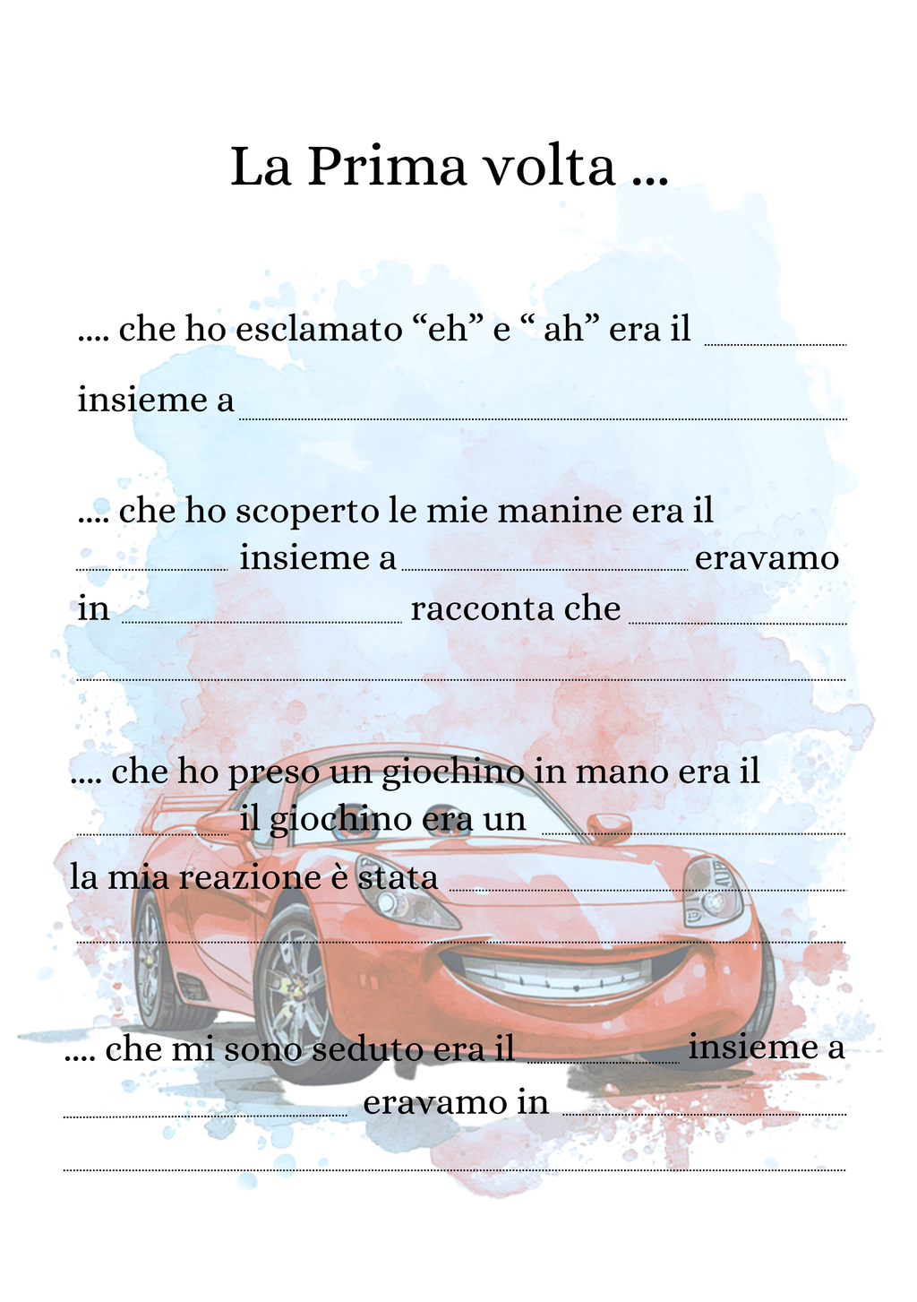 Album Nascita Personalizzato Artigianale – Primo Anno Completo – Modello 3