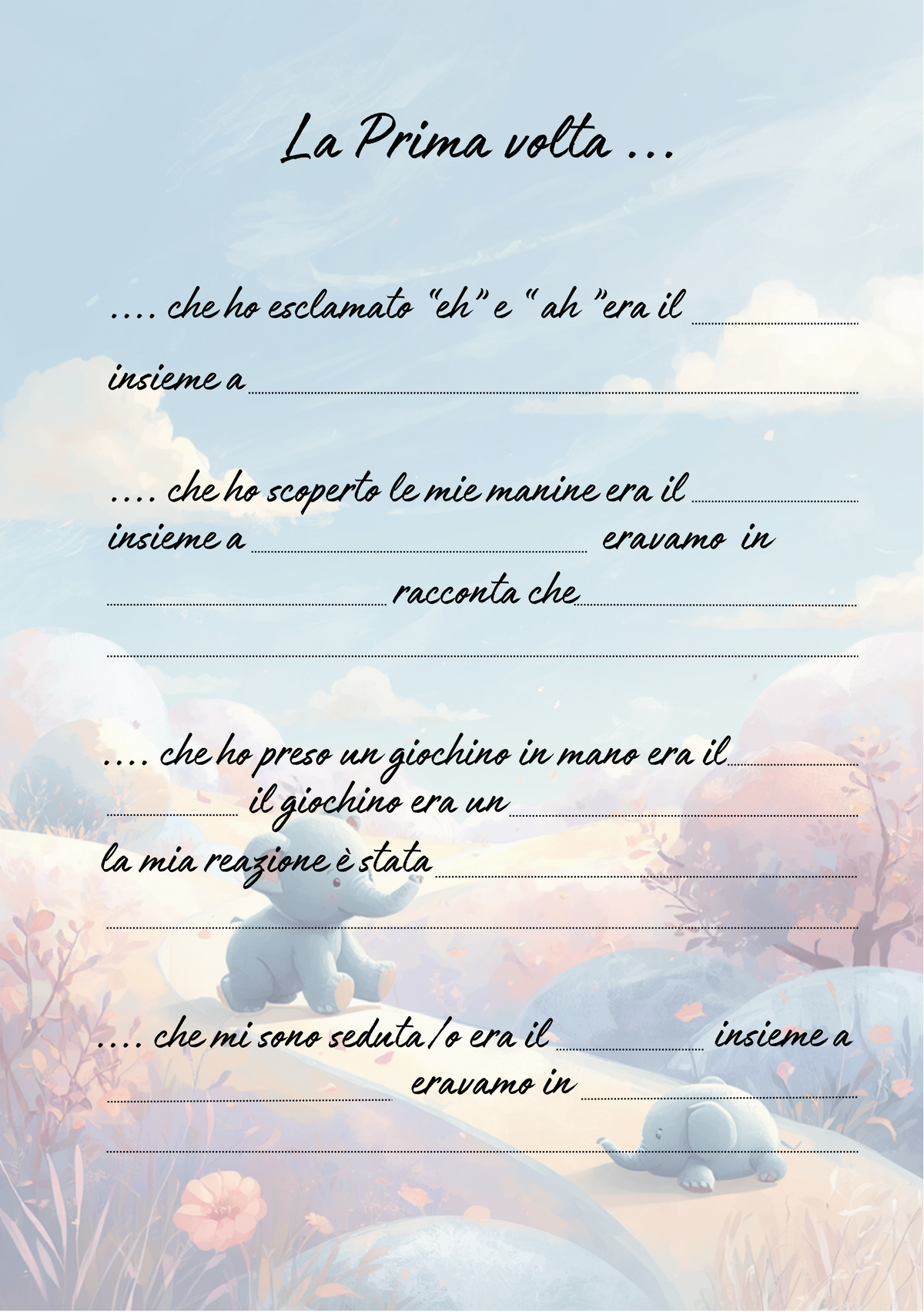 Album Nascita Personalizzato Artigianale – Primo Anno Essential – Modello 2
