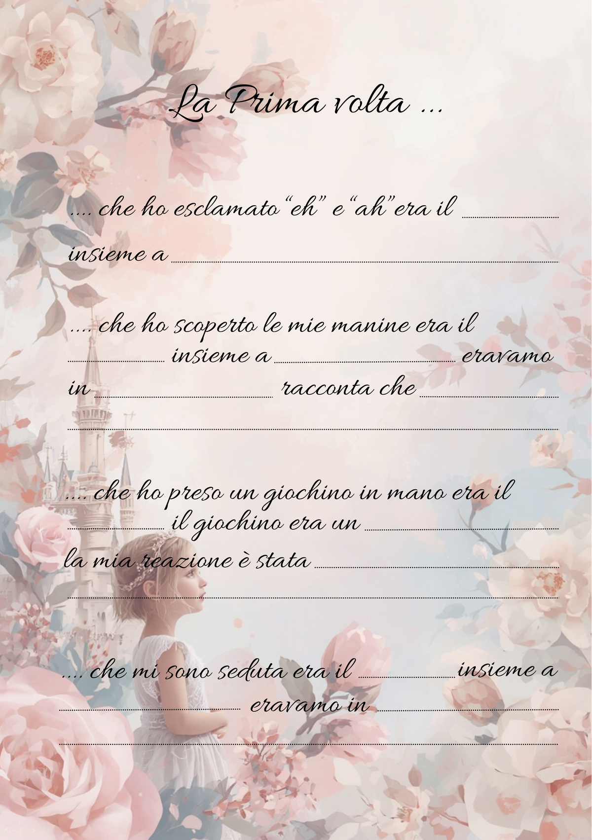 Album Nascita Personalizzato Artigianale – Primo Anno Completo – Modello 1