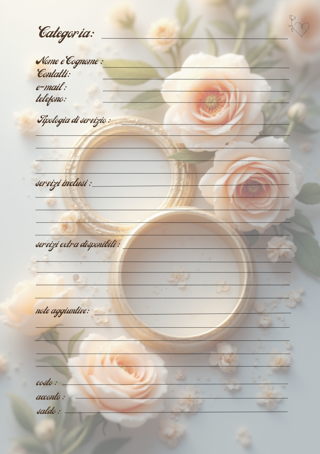 Album Matrimonio Personalizzato Artigianale – Modello 1