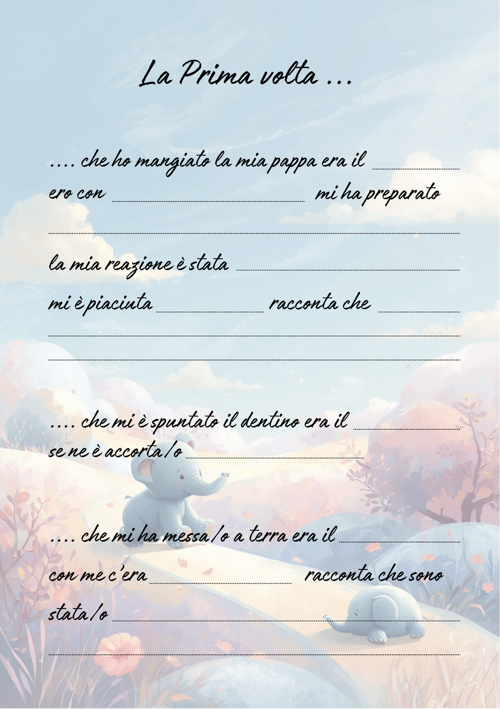 Album Nascita Personalizzato Artigianale – Primo Anno Completo – Modello 2