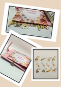Graffette in oro con pendente arcobaleno - tutti i 12 modelli
