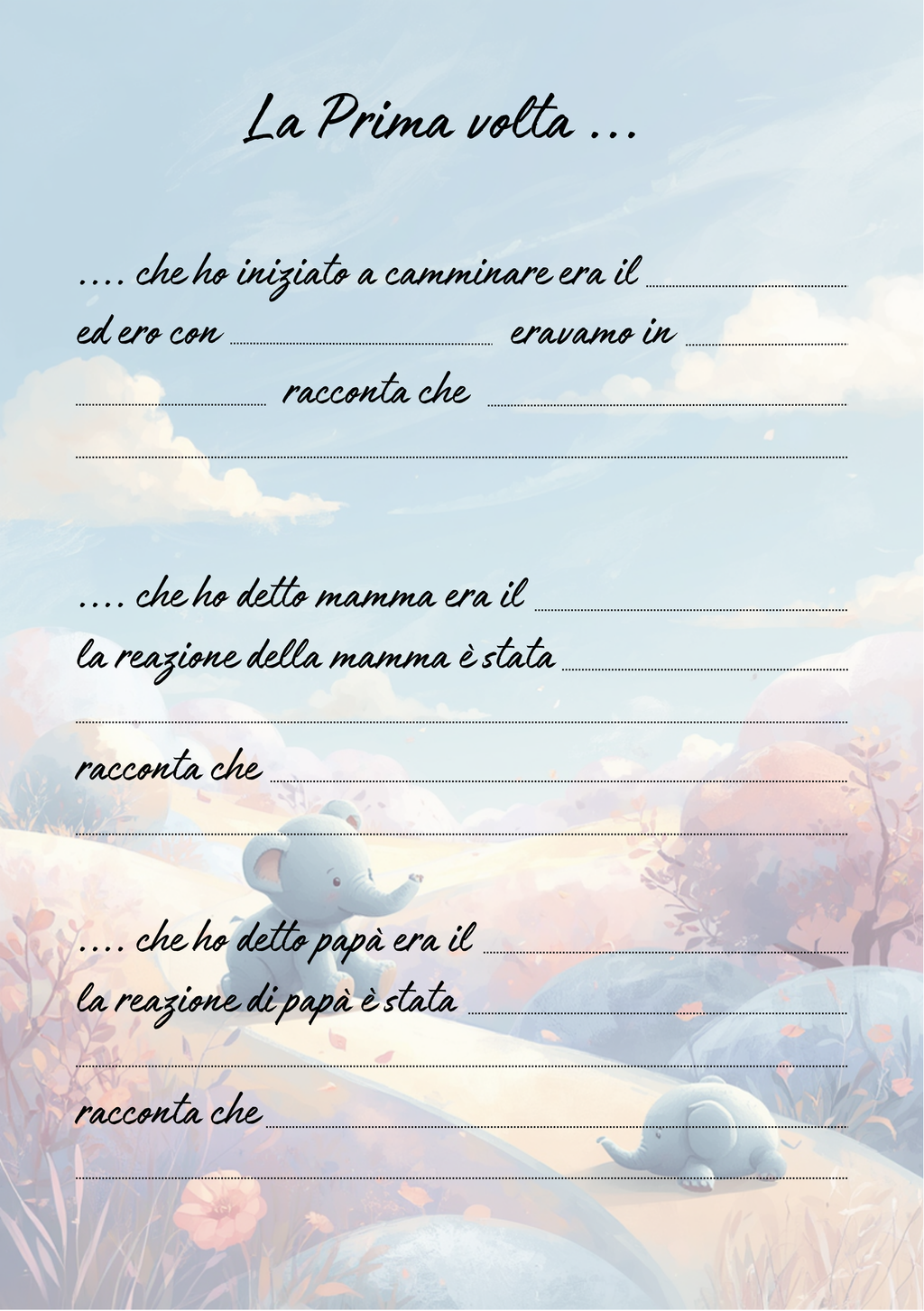 Album Nascita Personalizzato Artigianale – Primo Anno Completo – Modello 2