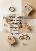 Diario di Viaggio Personalizzato Artigianale – Ogni viaggio mi insegna qualcosa