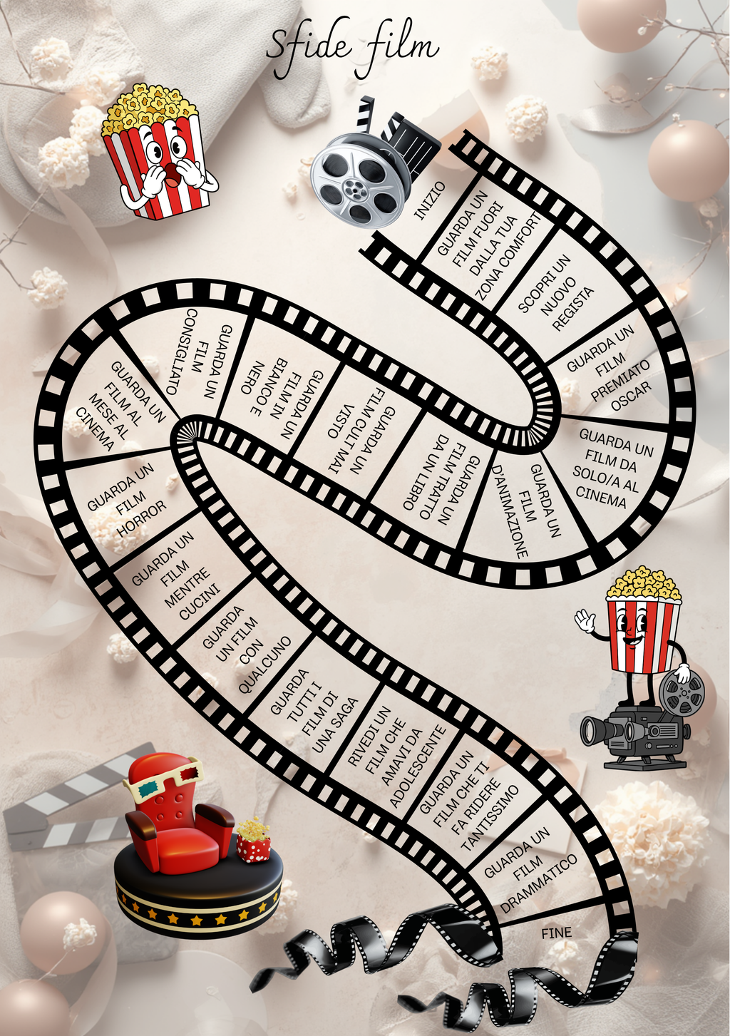 Diario Film e Serie TV Personalizzato Artigianale – Modello 1