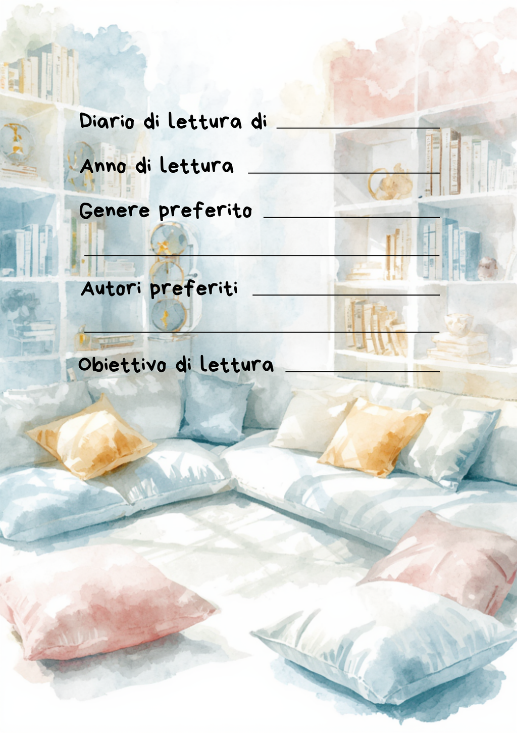 Diario di Lettura Personalizzato Artigianale – Modello 3