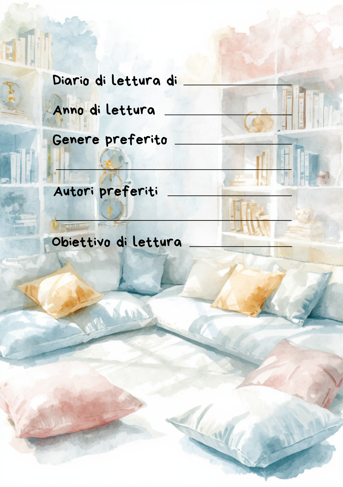 Diario di Lettura Personalizzato Artigianale – Modello 3