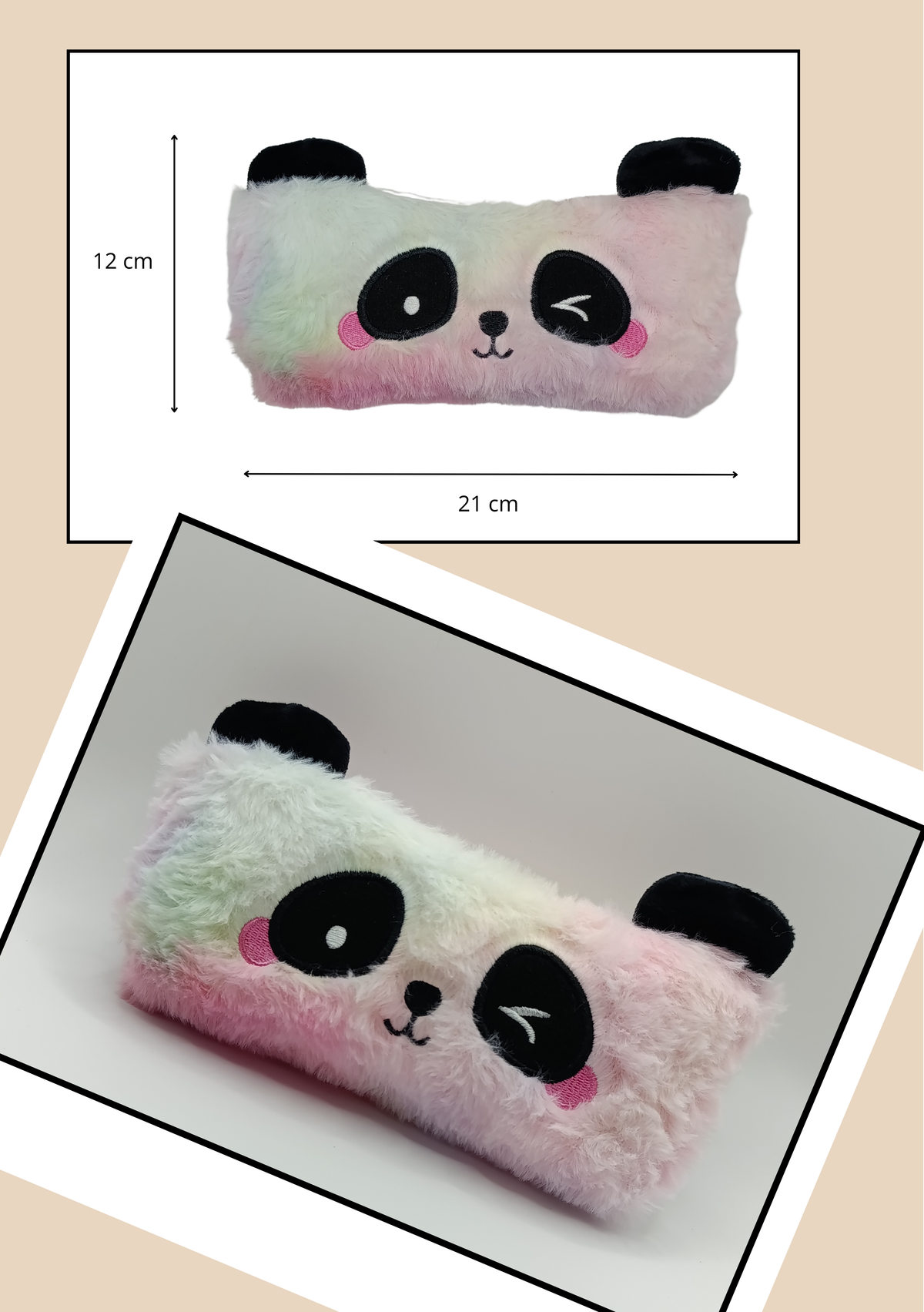 Astuccio peluche modello Panda
