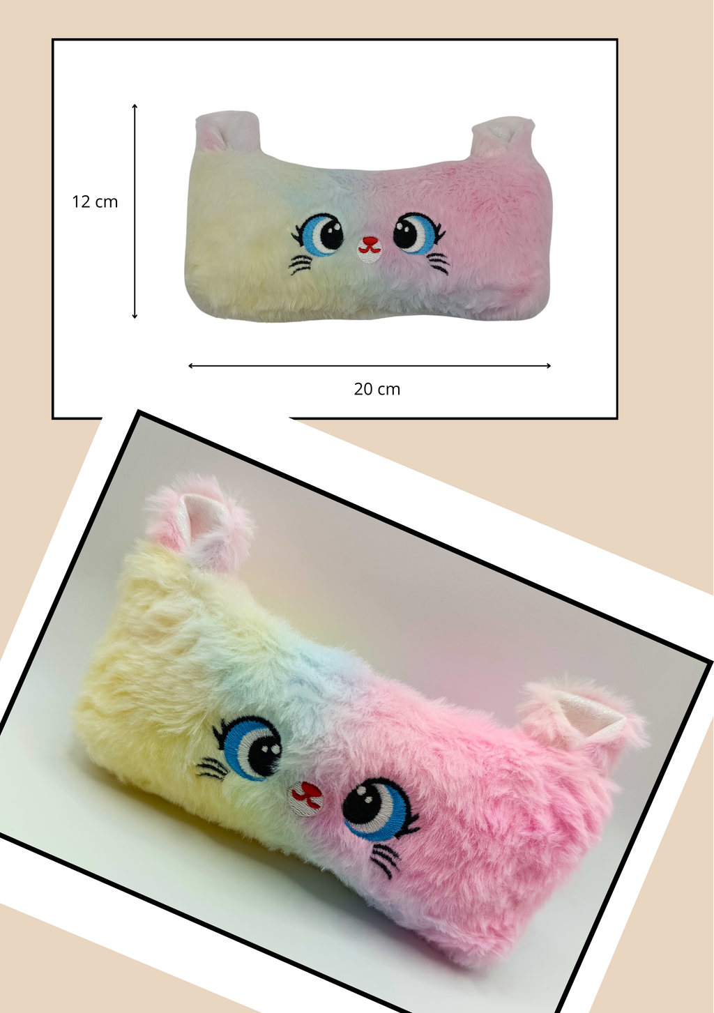 Astuccio peluche modello Gatto