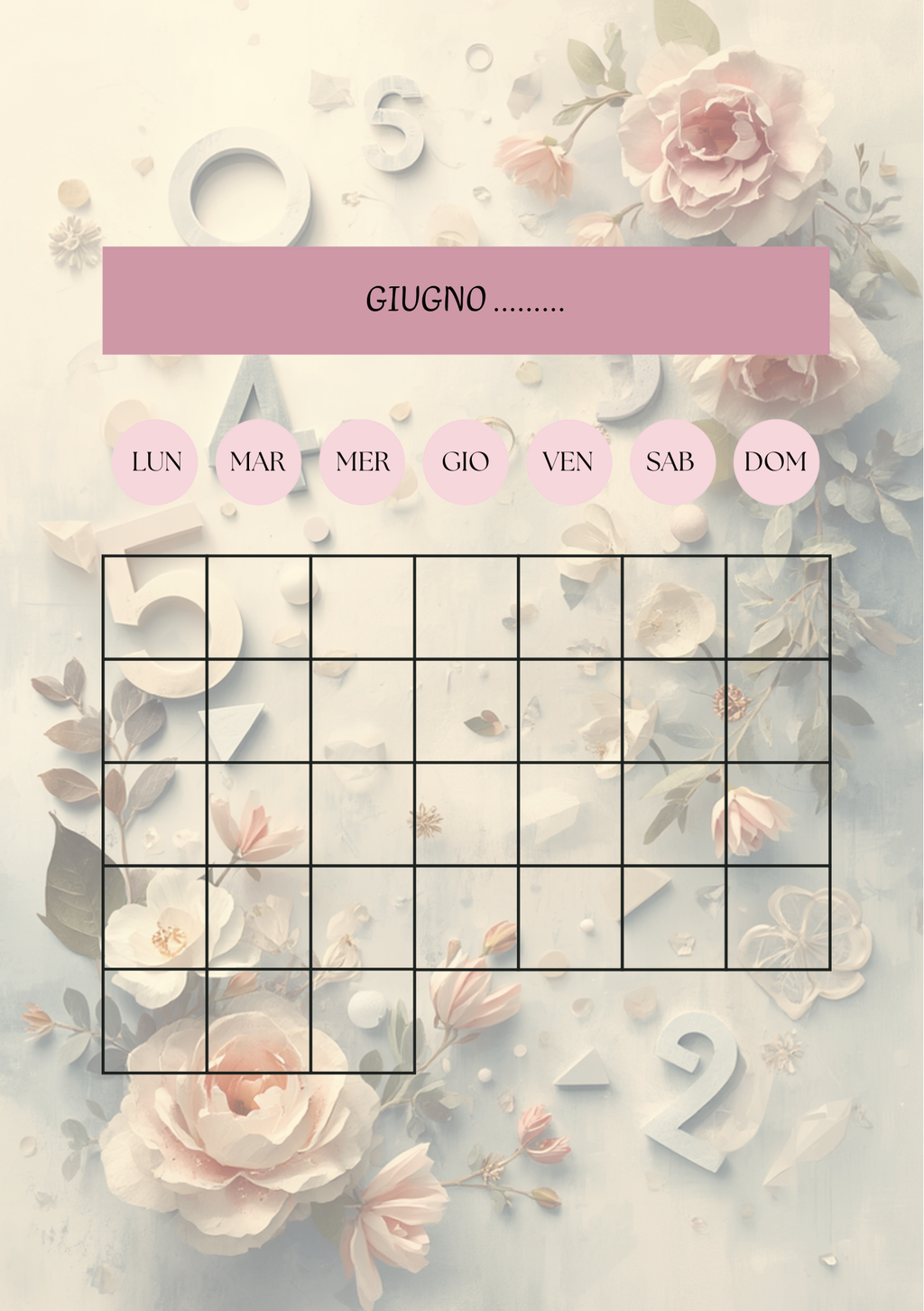 Agenda Mensile Insegnante Personalizzata Artigianale – Modello 2