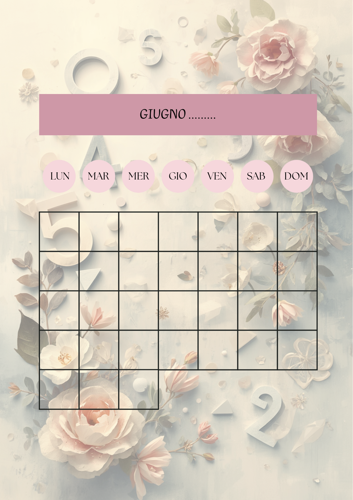Agenda Mensile Insegnante Personalizzata Artigianale – Modello 2