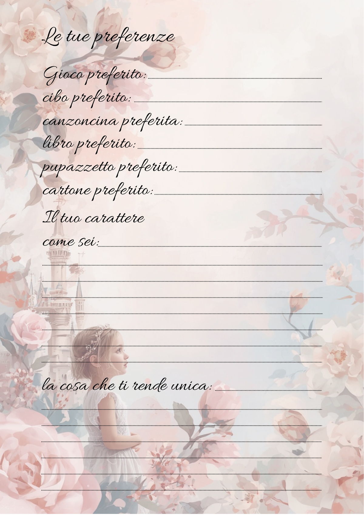 Album Nascita Personalizzato Artigianale – Primo Anno Completo – Modello 1