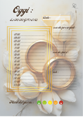 Planner Matrimonio Personalizzato Artigianale – Giornaliero – Modello 2