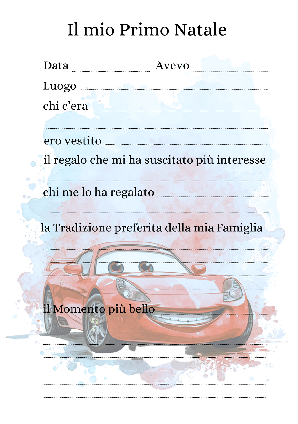 Album Nascita Personalizzato Artigianale – Primo Anno Completo – Modello 3