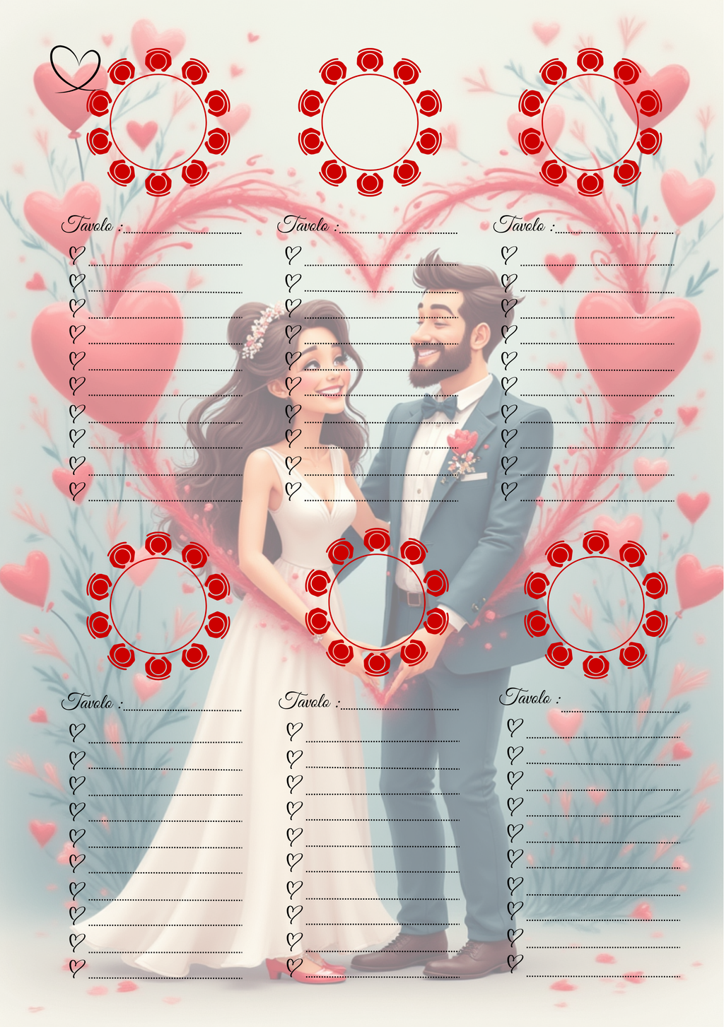 Pagina Extra Planner Matrimonio Personalizzato Artigianale – Modello 3