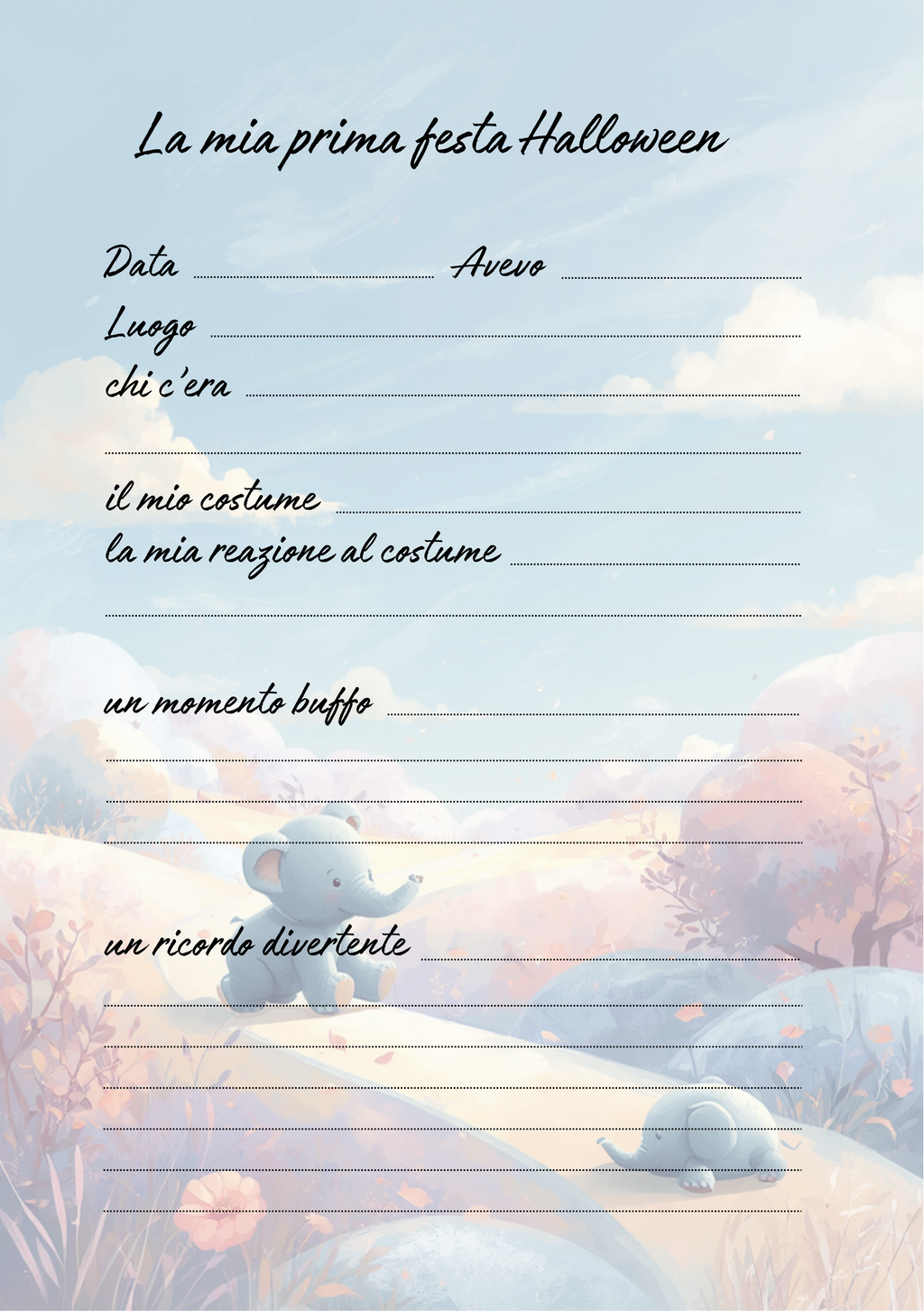 Album Nascita Personalizzato Artigianale – Primo Anno Completo – Modello 2