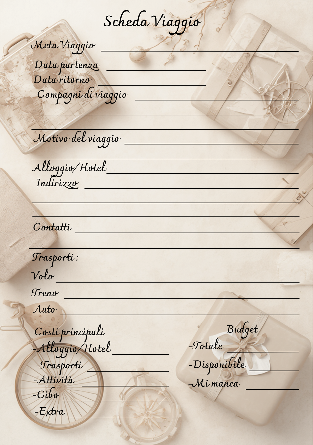Pagine Extra Album Viaggio Personalizzato Artigianale – Ogni Viaggio Mi Insegna Qualcosa