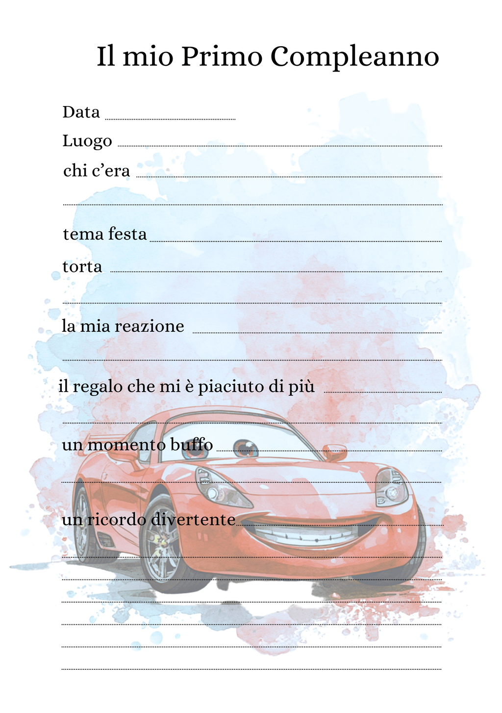 Album Nascita Personalizzato Artigianale – Primo Anno Completo – Modello 3