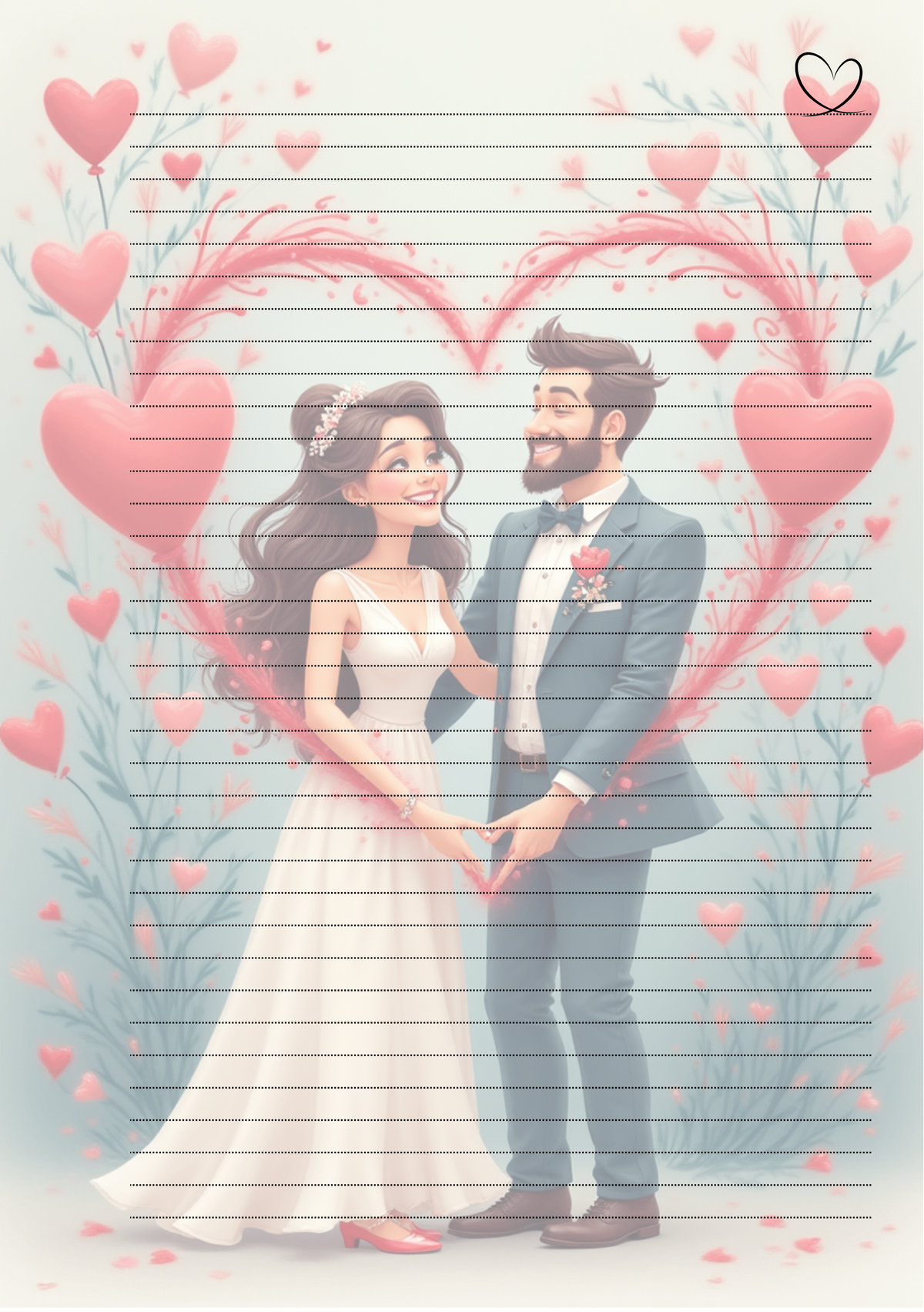 Pagina Extra Planner Matrimonio Personalizzato Artigianale – Modello 3