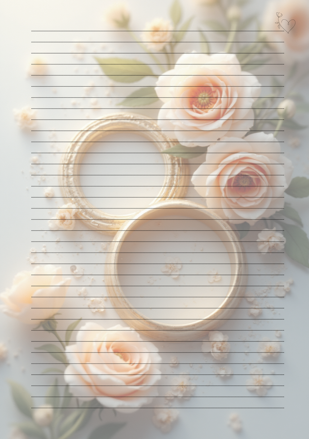 Pagina Extra Planner Matrimonio Personalizzato Artigianale – Modello 1