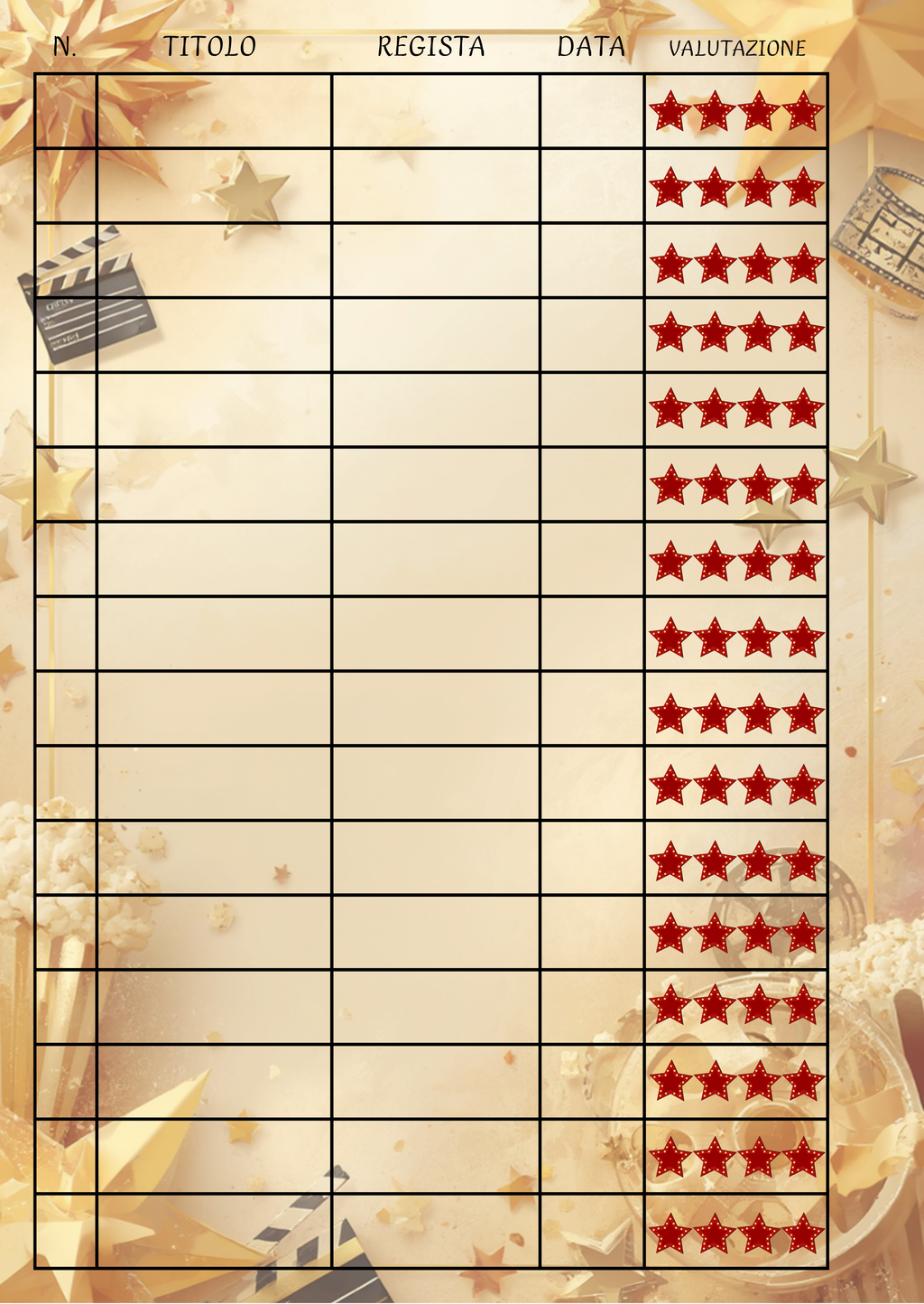 Pagine Extra Film e Serie TV Personalizzate Artigianali – Modello 3