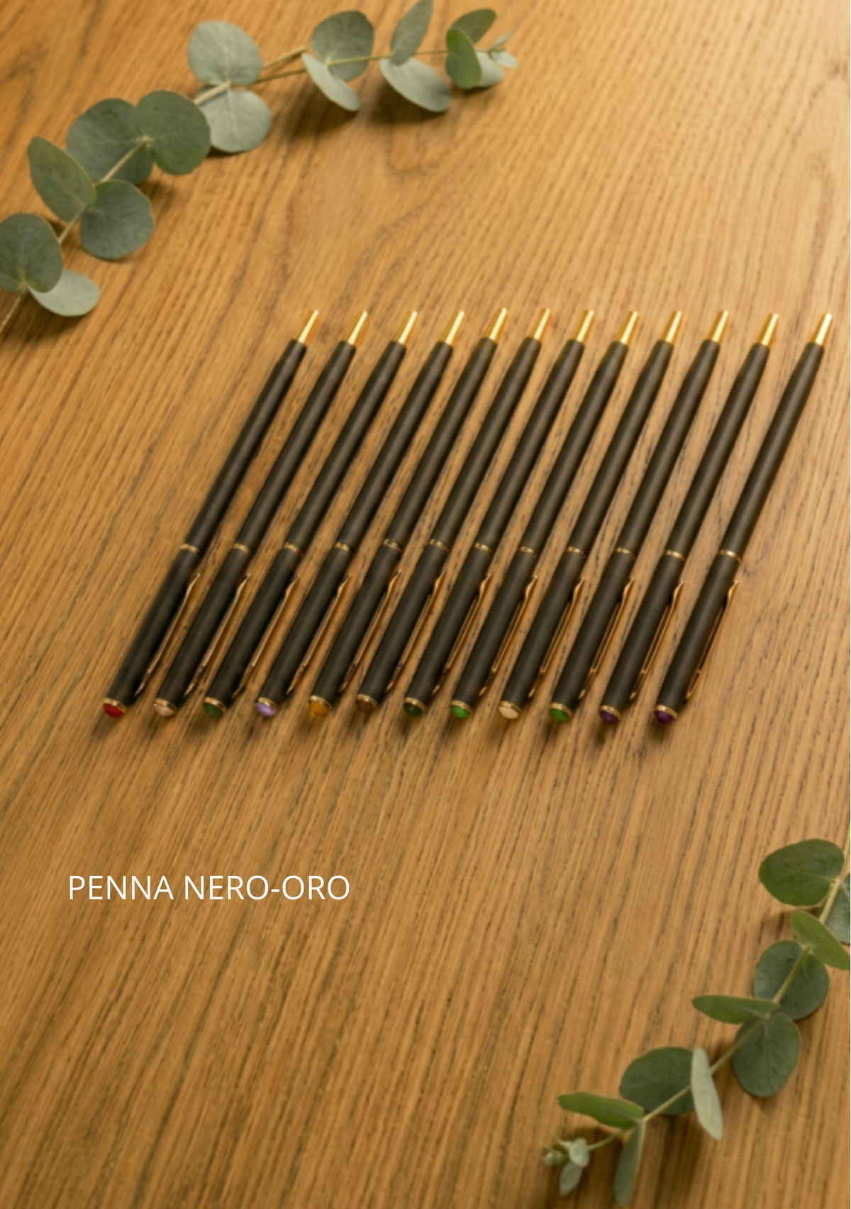 Penna Diamante Nero-Oro - set completo 12 modelli