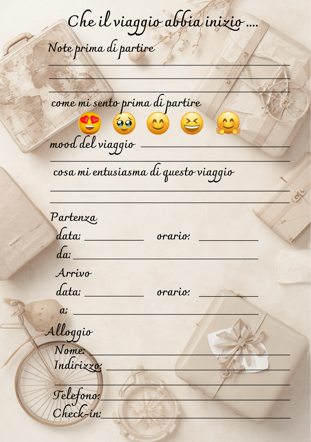 Pagine Extra Album Viaggio Personalizzato Artigianale – Ogni Viaggio Mi Insegna Qualcosa
