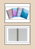 Agendina Spirale Infinity - 3 modelli glitter e interno fogli a righe