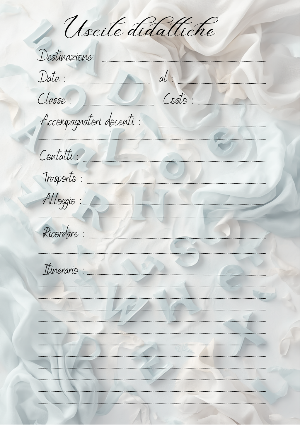 Album Insegnante Personalizzato Artigianale – Modello 1