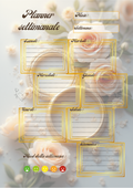 Planner Matrimonio Personalizzato Artigianale – Settimanale – Modello 1
